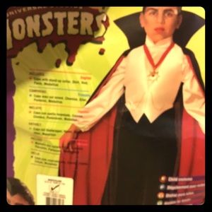 Kids Dracula vampire halloween costume